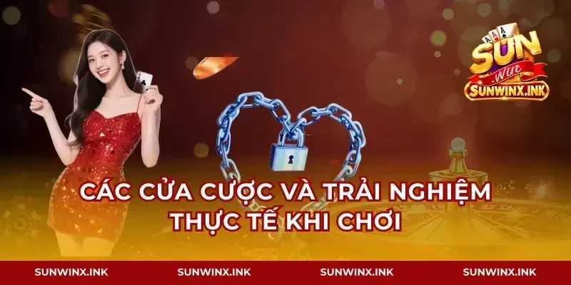 Các cửa cược và trải nghiệm thực tế khi chơi