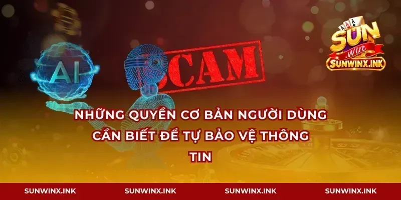 Những quyền cơ bản người dùng cần biết để tự bảo vệ thông tin